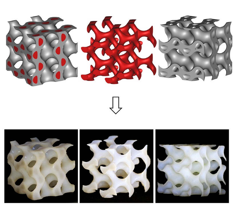 UAE 3d print first composite Gyroids by – Dr. Oraib Al-Ketan